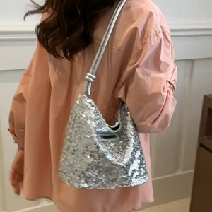 Tas Selempang & Tas Bahu Crossbody & Bahu Tote Wanita Korea Glitter Fashion Terbaru Tas wanita di bawah lengan yang baru tas baldi fashionable tas bahu trendy Diamond bagshop DMTS010