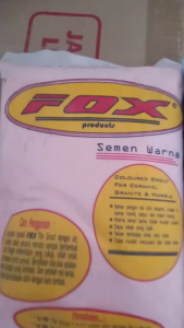 SEMEN NAT KERAMIK FOX KUAT MEREKAT WARNA 750 gram