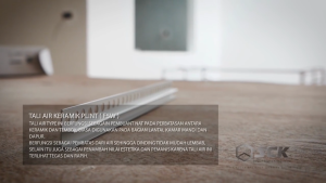 Tali air plin / skirting SCK F5 W UPVC PVC