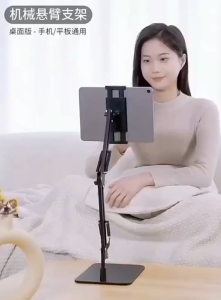 【SG】Adjustable Metal Tablet Stand Table Phone Holder Rotating Tablet Lazy Holder Phone Mount Mobile Holder