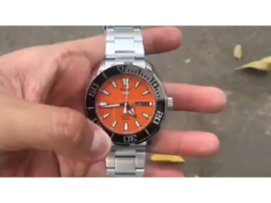 [Promo] Jam Tangan Pria Seiko 5 Sport SRPC55K1 Orange Dial Stainless Steel Automatic Original Garansi 2 Tahun [✔COD][100% Authentic]