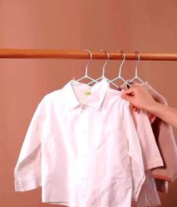 ไม้เเขวนเสื้อสแนเลส เคลือบPVC กันลื้น ของผู้ใหญ่และเด็ก