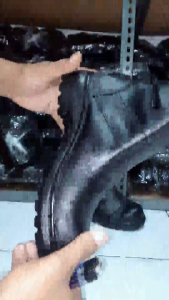Sepatu Kerja Safety Proyek Lapangan & Sepatu Sefty Boots Ujung Besi Pria