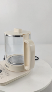 BSBOSS Portable Mini Multi-function Private Dedicated Health Pot Glass Electric Kettle Kitchen Soup/Tea/Water Cup 养生壶 - 600ml Capacity, 304 Stainless Steel Base, Safe Material