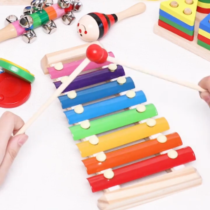 【New】Kids Montessori Building Blocks Toys Baby Early Learning Wooden Educational Toy mainan edukasi Bayi Mainan
