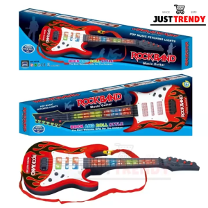 4 Strings Kids Musical Rock Band Music Electric Guitar Playthings Instrument Educational Toy