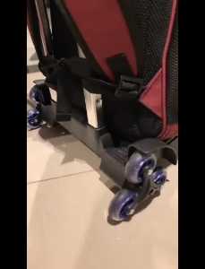 School Bag Trolley Student Backpack Trolley Troli Beg Sekolah Kids Bag Staircase Trolley Climbing