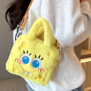 TAS Tas Selempang Bahan Bulu Halus Shoulder Bag Motif Karakter Lucu