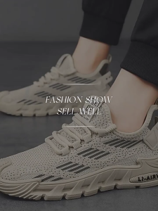 Korean Fashion Mens Casual Sports Shoes: Lightweight & Breathable Running Sneakers