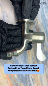 Keran air Taman Alfiro Stainless 304 - Kran Tembok mesin cuci Doff