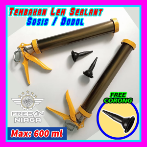 Tembakan Sealant Sosis & Alat Pendorong Lem Dodol