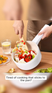 Electric Non-Stick Cooking Pot Small Multi-Functional With Timer Control Suitable For Small Area Noodle House