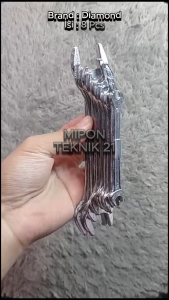 Kunci Pas Set 8 Pcs (6-22) mm - Open End Wrench