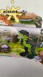 Mainan Dinosaurus Bertelur Jalan Bergerak Bersuara Lampu Led Murah Mainan Hewan Reptil Buas