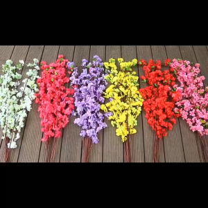 1pc 65/125cm Fake Artificial Peach Bunga Hiasan Blossom Plum Flowers Peach Cherry Blossom Decor Sakura Flower Tree 梅花 樱花