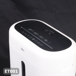 Deli เครื่องทำลายเอกสาร เครื่องทำลายกระดาษ ถังจุ 15 ลิตร ทำลาย 180 แผ่น ภายใน 5 นาที ทำลายอัตโนมัติเมื่อใส่กระดาษ ทำลายพร้อมลูกแม็ก เสียงเบา ดีไซน์สวยงาม รับประกัน 1ปี Paper Shredder