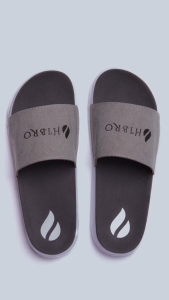 Hibro Achromatic - Sandal Slide Soft Suede Casual Slop Pria Wanita - Grey Black White