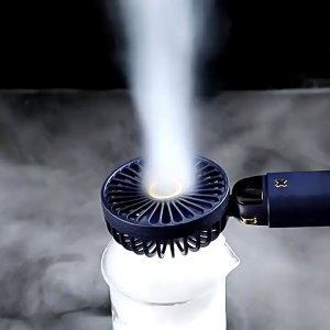 Foldable Mini Handy Fan Rechargeable Digital LED Display With 5 Wind Speed Adjustment