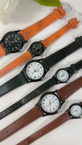 JAM TANGAN COUPLE WANITA QUARTZ TALI KULIT MURAH GROSIRAN