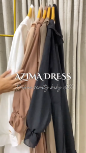 AZIMA DRESS wanita terbaru bahan ceruty size S-M-XL