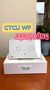 [Chính Hãng] Công Tắc Thông Minh Wifi Rạng Đông - CTCU Cảm Ứng 1234 Nút Điều Khiển Hẹn Giờ Từ Xa Qua App Giọng Nói