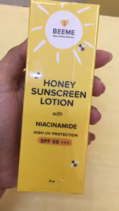 Beeme Honey Sunscreen Lotion with SPF 50+++ | Skincare Ibu dan Anak