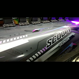 STRIPING TRANSPARAN SCOOPY NEW DESAIN RAINBOW SIMPLE TERKINI - STIKER SEMIFULL SCOOPY NEW PRESTIGE VARIASI RAINBOW - SSCN-UV - GSI