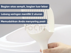 FOCAT Litter Scoop F10 Serokan Pasir Pup Kucing Anjing / Sekop Pasir Kotoran Hewan Peliharaan