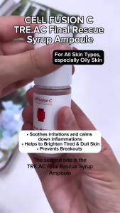 TINH CHẤT KIỂM SOÁT NHỜN MỤN CELL FUSION C FINAL RESCUE SYRUP AMPOULE 30ML