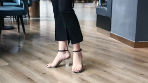 Allstarshoes Fashion Sandals for Women Block Heels Pointed Toe