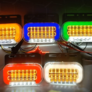 ไฟราวข้าง 1ชิ้น 24V LED ไฟข้างรถพร้อมไฟส่องพื้น ไฟเลี้ยววิ่ง รถบรรทุก รถพ่วง หรือรุ่นทั่วไป (Magic)