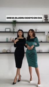 Pilihan Terbaik: Dress Bludru Bodycon Eva