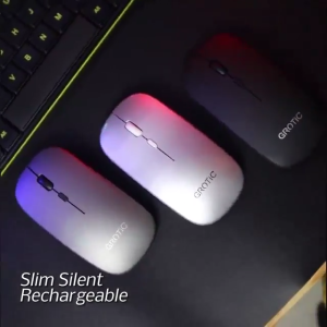 Mouse Wireless X1 Silent Rechargeable 2.4Ghz 1600DPI dengan Receiver USB untuk PC & Laptop