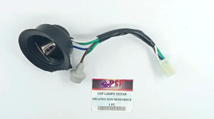 Cop Lampu Depan Megapro New Monoshock - Pitingan Fitting Fiting Piting Socket Soket Dop Bohlam Bulb Depan Honda Mega Pro New Monoskok