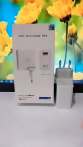 Batok P-38 Travel Adapter USB 60W Super VOOC Quick Charge 5.0 Support Fast Charging