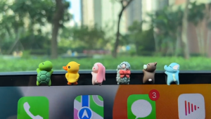 Bộ 6 Con Bọ Mini Kèm Keo Dán Trang Trí Xe Decor Bàn Học Dễ Thương