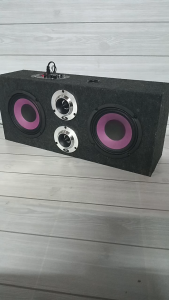 ลำโพง bluetooth ดอก 6.5 นิ้วหน้าม่วง แบบพร้อมฟัง