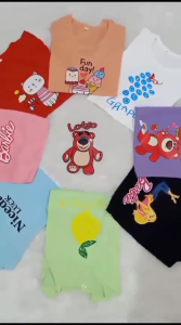 Ruffle Tee Kaos Atasan Anak Perempuan Motif Kuromi Edisi Agustusan