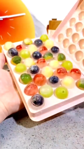 Ice ball Cube Tray Jelly Maker Ice Maker Tray Plate Round Ice Ball圆形33格冰球模具蜂窝冰格制冰神器Dulang Pembuat Ais Jelly