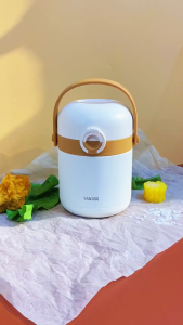 304 Stainless Steel Lunch Box Round Insulated Food Storage Box Sealed Thermos Food Container