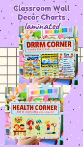 Classroom Laminated Wall decor charts attendance enrollment data announcements anti-bullying