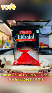 Bột Ớt Ấn Độ EVEREST Tikhalal Hot & Red Chilli Powder gói 100gr  [VOVEDACSAN]