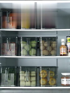 Kotak Kontainer Akrilik Transparan Rak Makanan Kulkas Serbaguna / Kotak Penyimpanan Buah PH C579