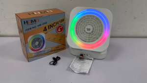 TECHNOHUB STORE HOMO 1856 Folding Gear Shifting Fan Wireless Portable Outdoor Rechargeable RGB Color Light Bluetooth Speak