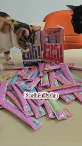 KUCINGJER PETS Malaysia Amelisa 16g Rawly Stick for Dog Cat Chicken Duck Salmon COD Fish Apple Blueberry Cat Treat Dog Treat Pet Snack