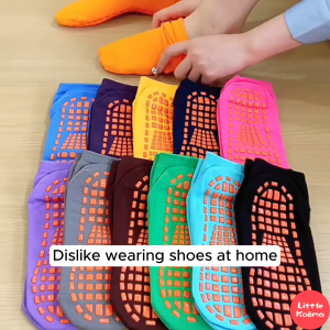 Baby Kids Boy Girl Solid Color Breathable Anti-slip Ankle Socks Playground Yoga Socks