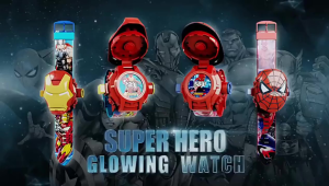 นาฬิกาเด็กลายาร์ตูนนาฬิกาไฟฉาย ส่งด่วน ใหม่ล่าสุด