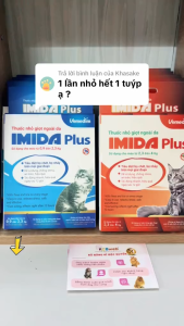 IMIDA PLUS - nhỏ gáy diệt ve rận bọ chét mọi giai đoạn cho mèo