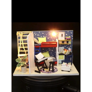 Miniature DIY Dollhouse Wooden House Kit