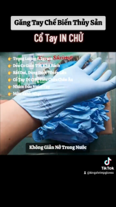 [ Hàng Chính Hãng - Găng Dày 6.2gram ] Găng Tay Nitrile Xanh Cao Cấp Không Bột Nhãn hiệu KINGSHRIMP. Màu Xanh Nhạt Dày 6.2gram Siêu Dai Khó Rách Không Dãn Nở